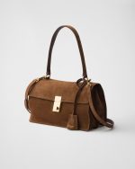 Prada Soft Sound Medium Suede Shoulder Bag - Image 7